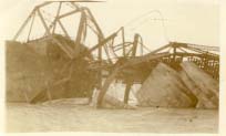 Cornwall canal and bridge disaster postcard