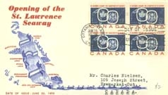 Opening of the St. Lawrence Seaway postage stamp