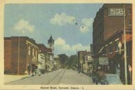 Second Street, Cornwall, Ontario postcard