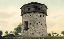 The old fort Cornwall, Ontario postcard