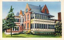 General Hospital, Cornwall, Ontario postcard