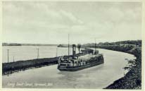Long Sault Canal, Cornwall, Ont. postcard