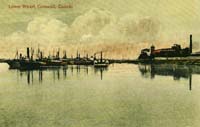 Lower wharf, Cornwall postcard