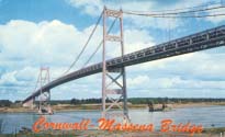 Cornwall-Massena Bridge postcard