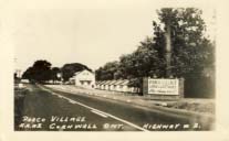 Parco Village, R.R. # 1, Cornwall, Ont., Highway #2, postcard