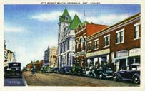 Pitt Street South, Cornwall, Ont. postcard