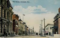 Pitt Street, Cornwall, Ont. postcard