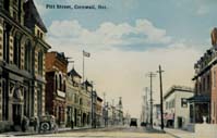 Pitt Street, Cornwall, Ont. postcard