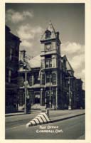 Post Office, Cornwall, Ontario postcard