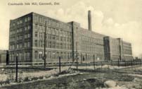 Courtaulds Silk Mill, Cornwall, Ont.  postcard