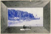 Souvenir of Cornwall, Cornwall, Ont., Camper's Point, Hamilton Island, postcard