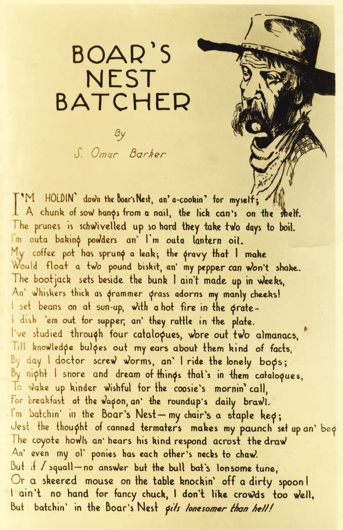 Boar's Nest batcher postcard