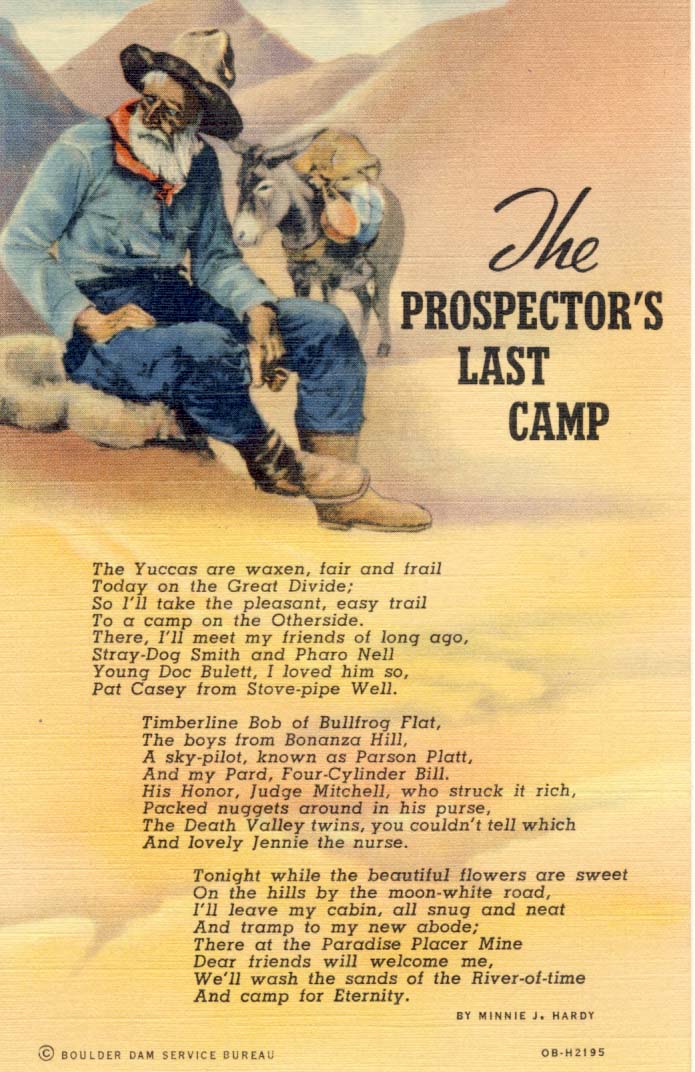 Prospector's last camp.