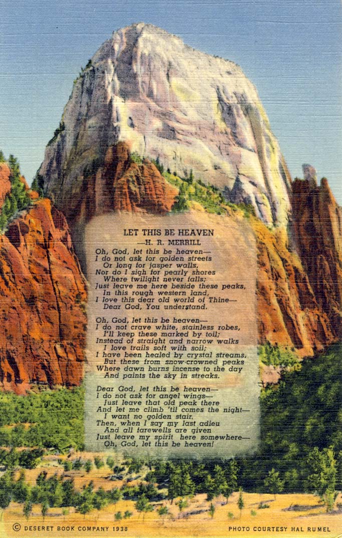 Let this be heaven postcard 1937