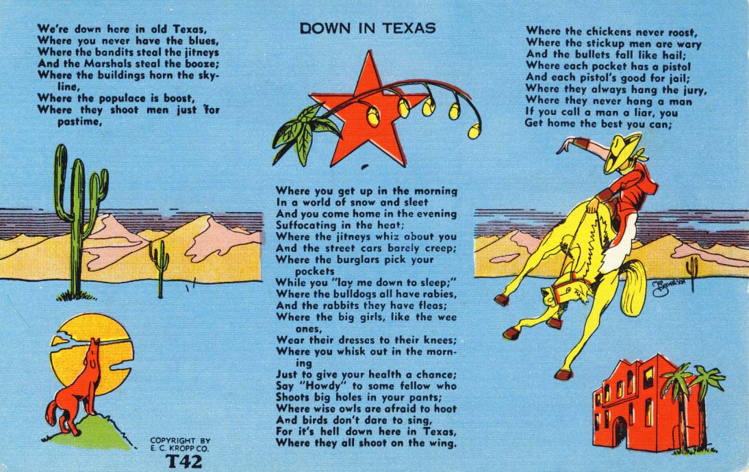 Down in Texas.