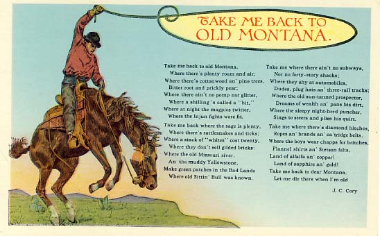 Take me back to old Montana postcard