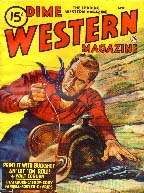Dime Western Magazine cover, 1947