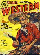 Dime Western Magazine cover, 1945.