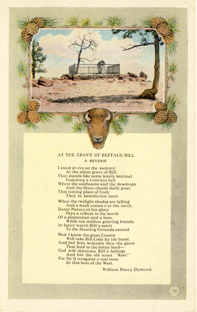 At the grave of Buffalo Bill.