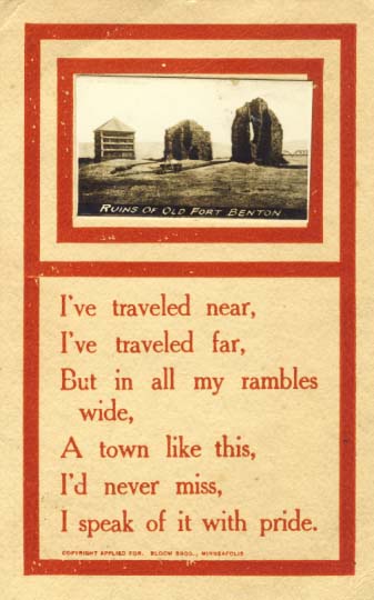 I've traveled near, postcard, 1912.