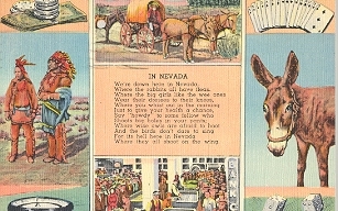 In Nevada postcard, 1947