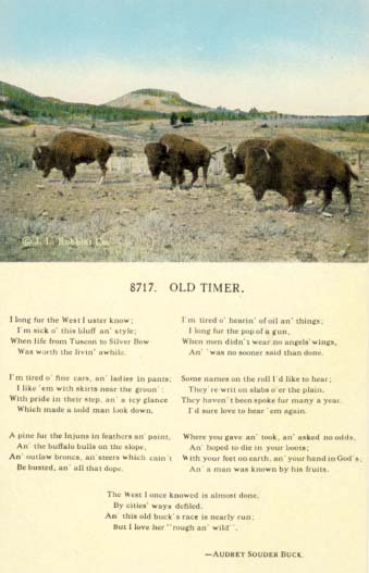 Old timer, postcard, 1930s