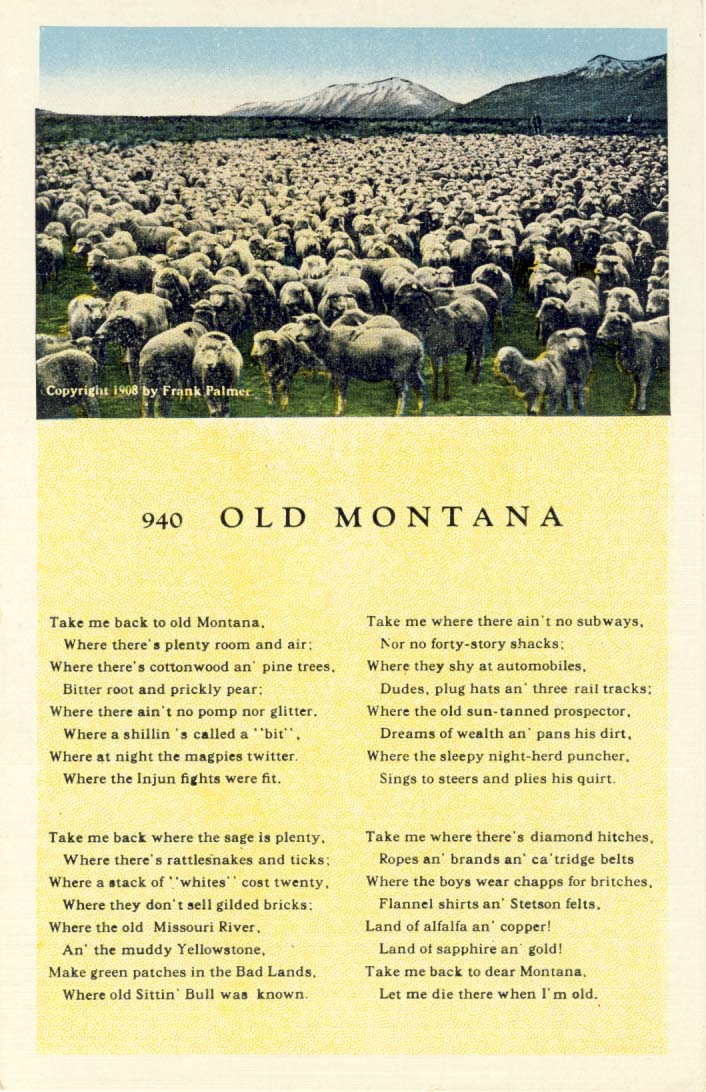 Old Montana, postcard 1908