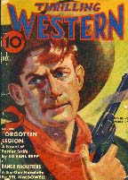Thrilling Western magazine cover, 1937.