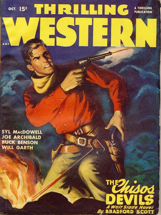 Thrilling Western magazine cover, 1947.